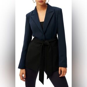 Good American Fit and Flatter Navy and Black Blazer Size 5 1X